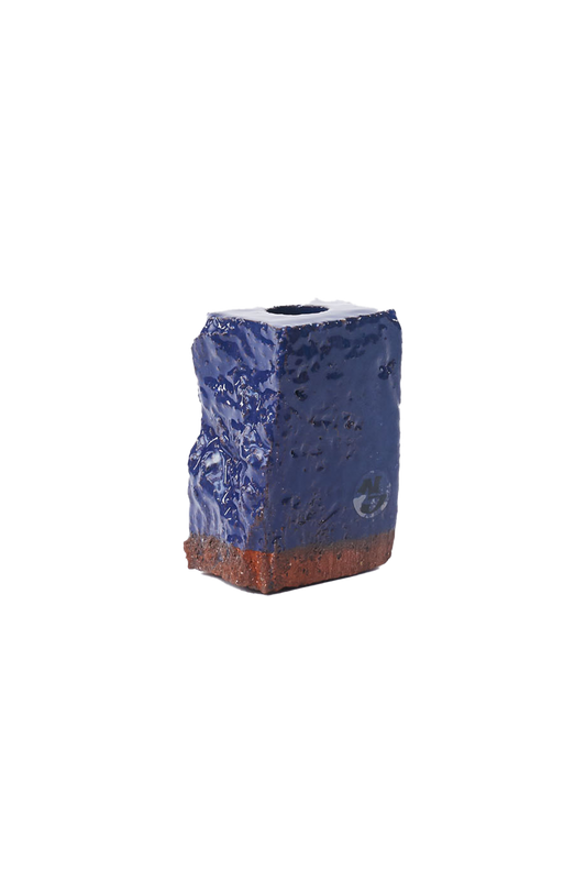 A Single Brick Candle S Dark Blue