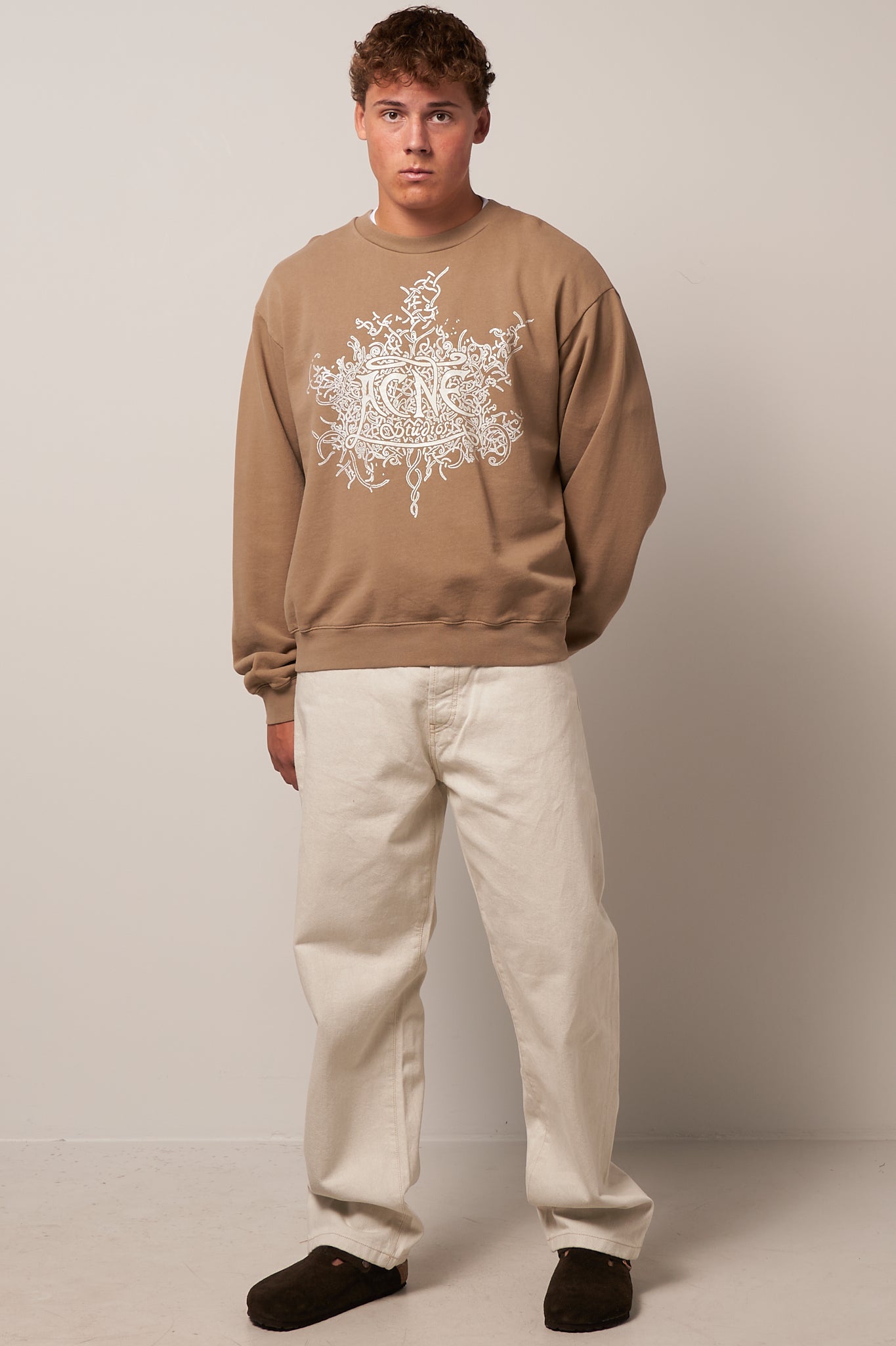 Fall Sweatshirt Dark Beige