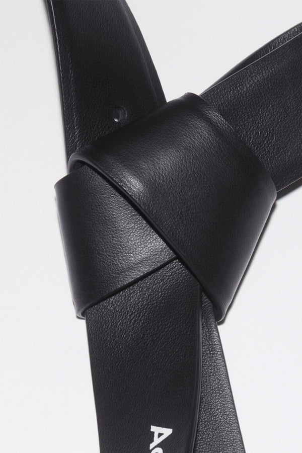 Musubi Leather Belt Black
