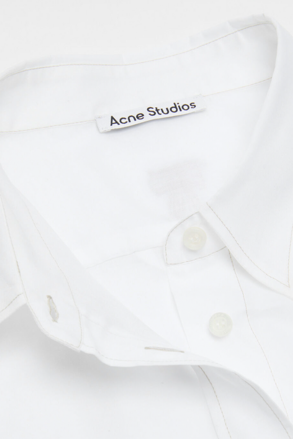 Button Up Short Sleeve Shirt Optic White