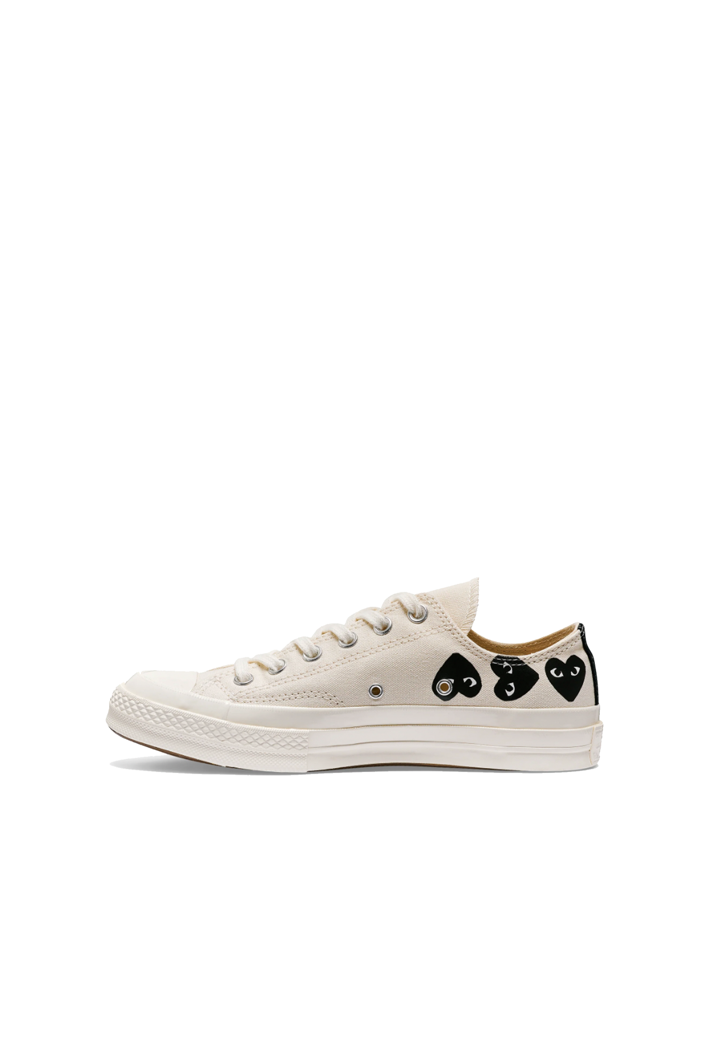 Multi Black Heart Chuck Taylor Low Beige