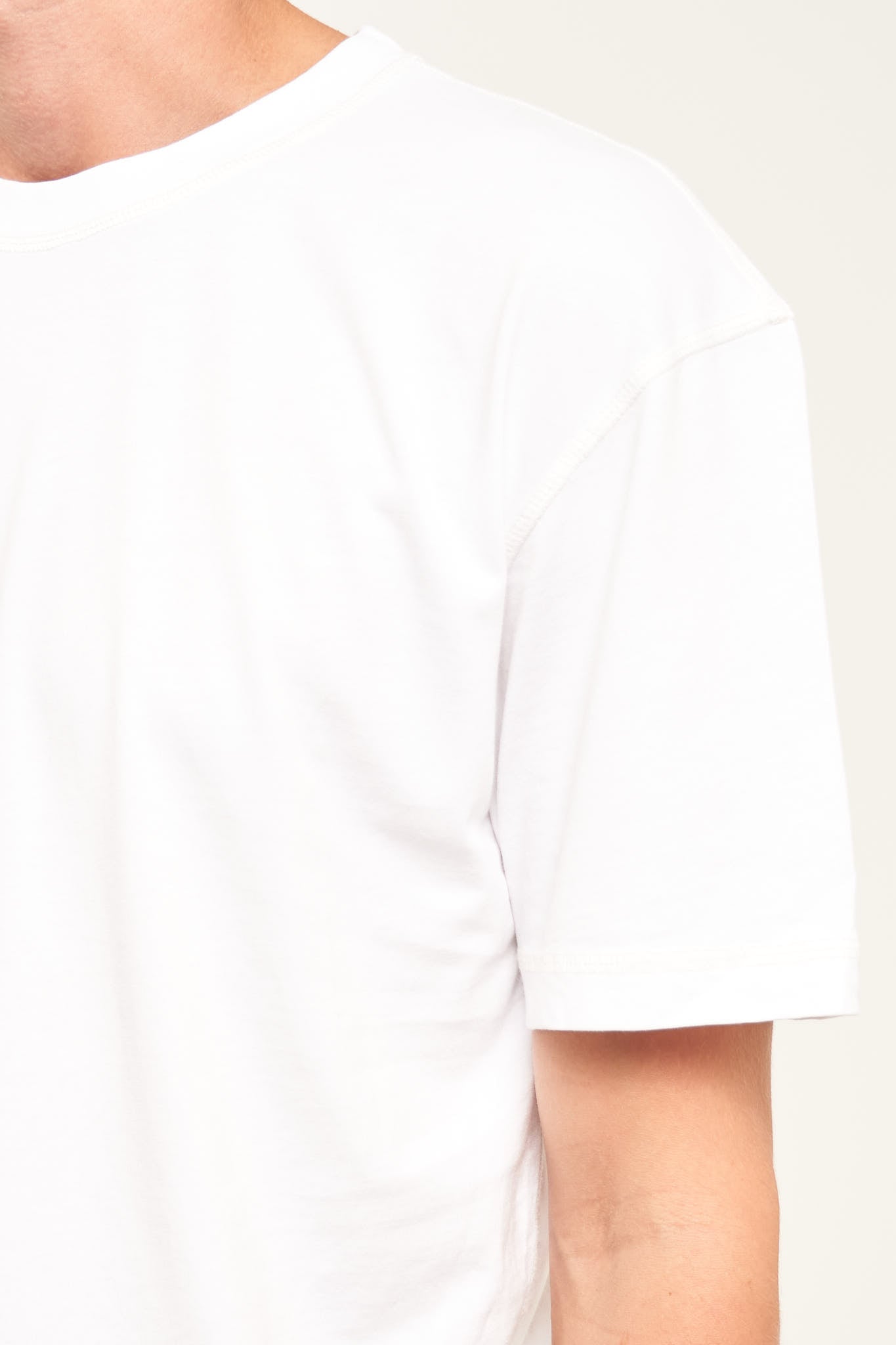 Contrast Tee White