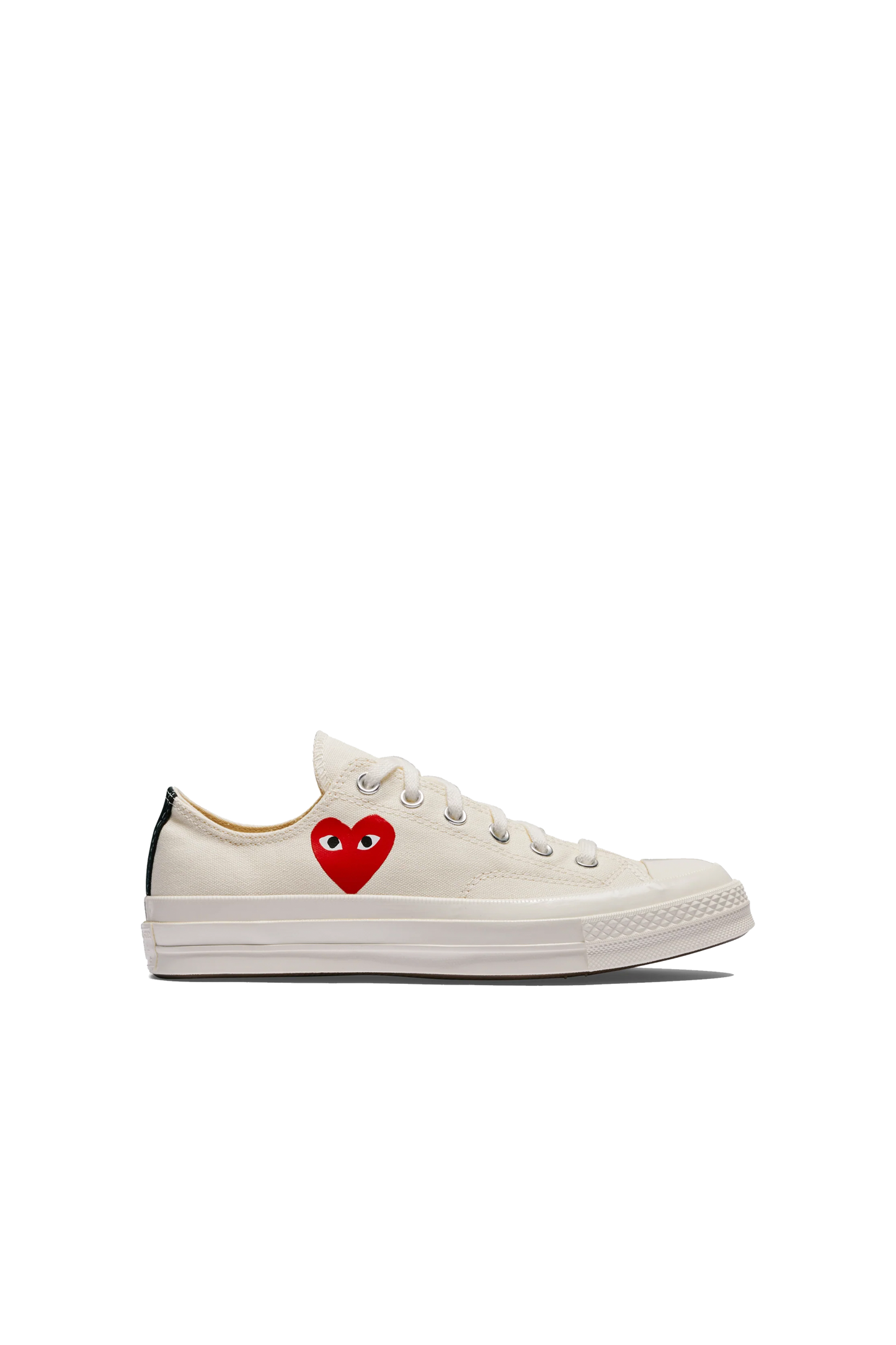 Converse Small Red Heart Low Beige