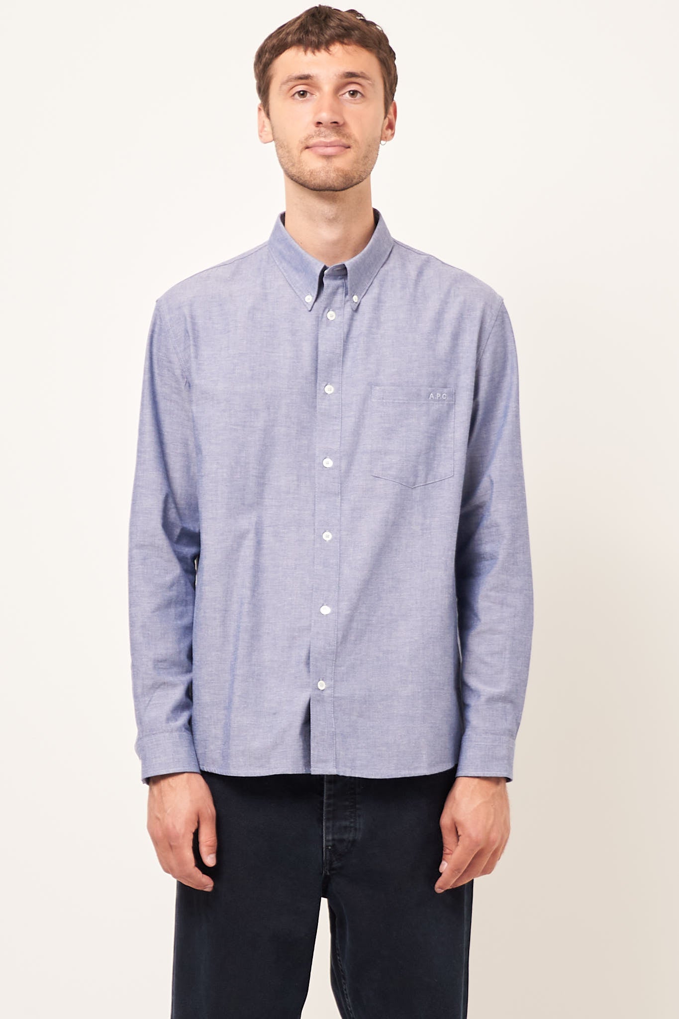 Edouard Shirt Brodee Indigo