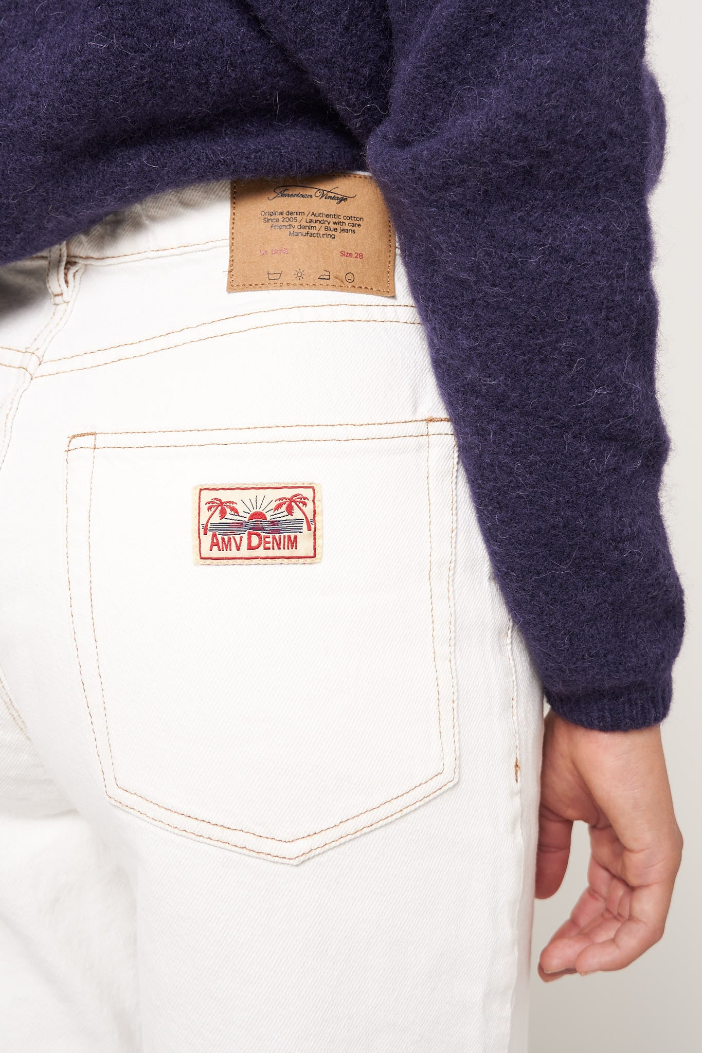 Jozastreet 5 Pocket Jeans Off White