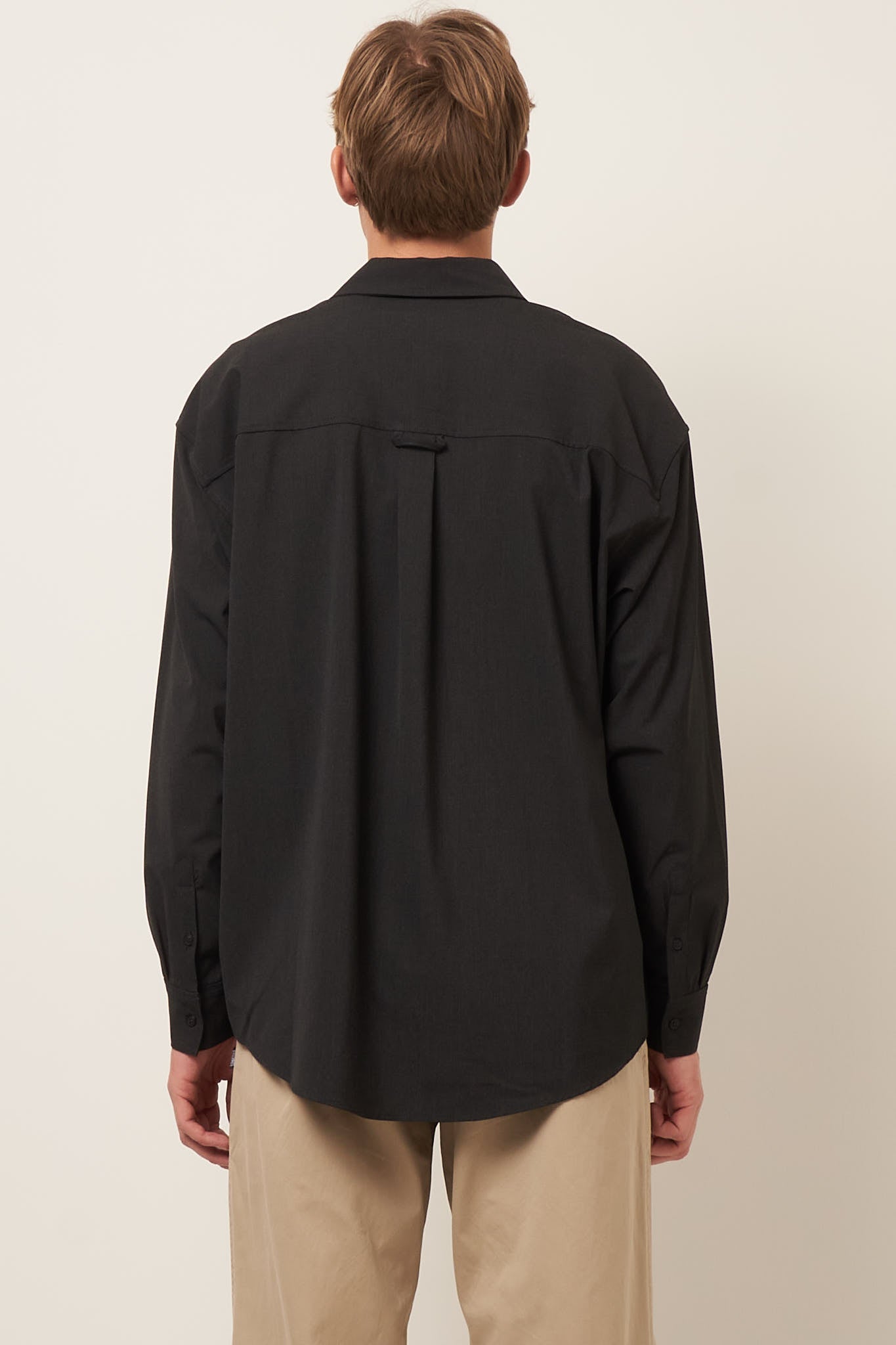 Kabird Shirt Charcoal Melange