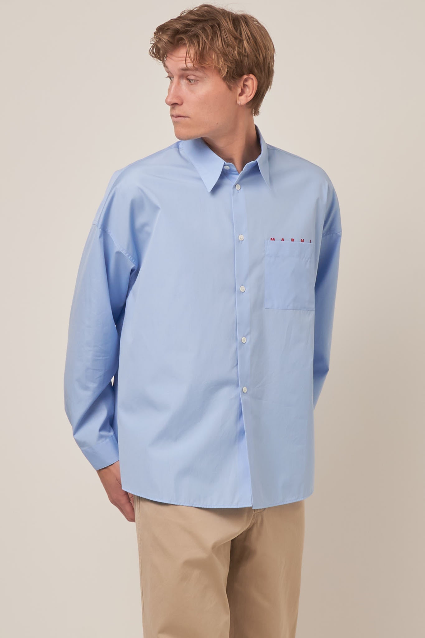 Logo Pocket Shirt Sky Blue