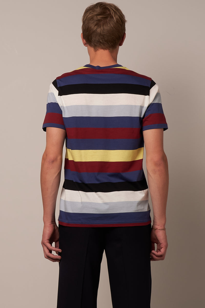 Multi Stripe T-Shirt Blue