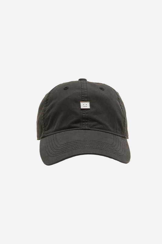 Metal Face Patch Cap Black