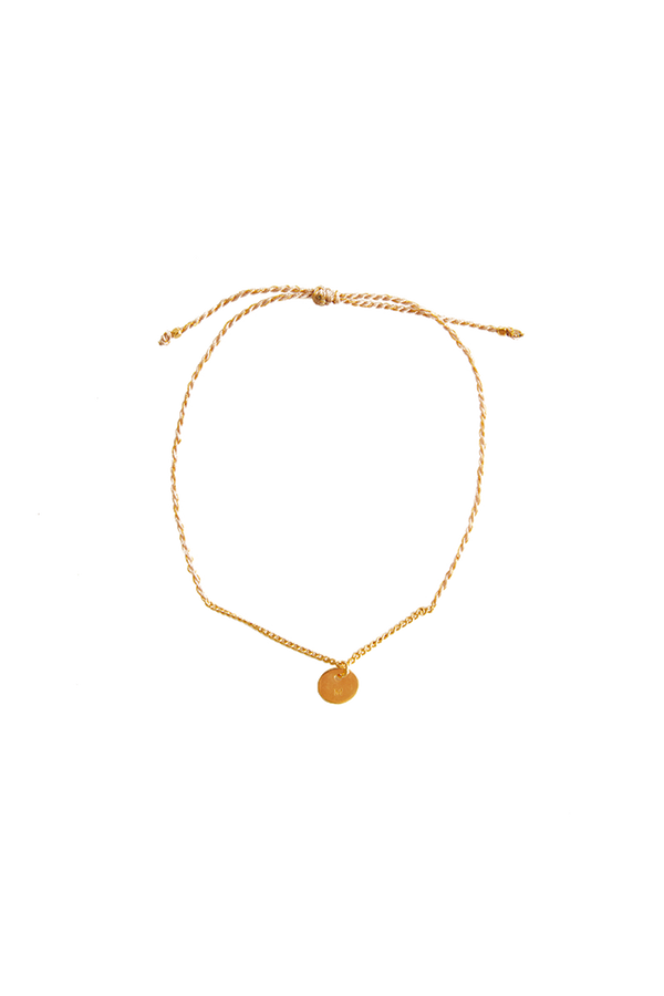 Flori Chain Bracelet Taupe/Gold