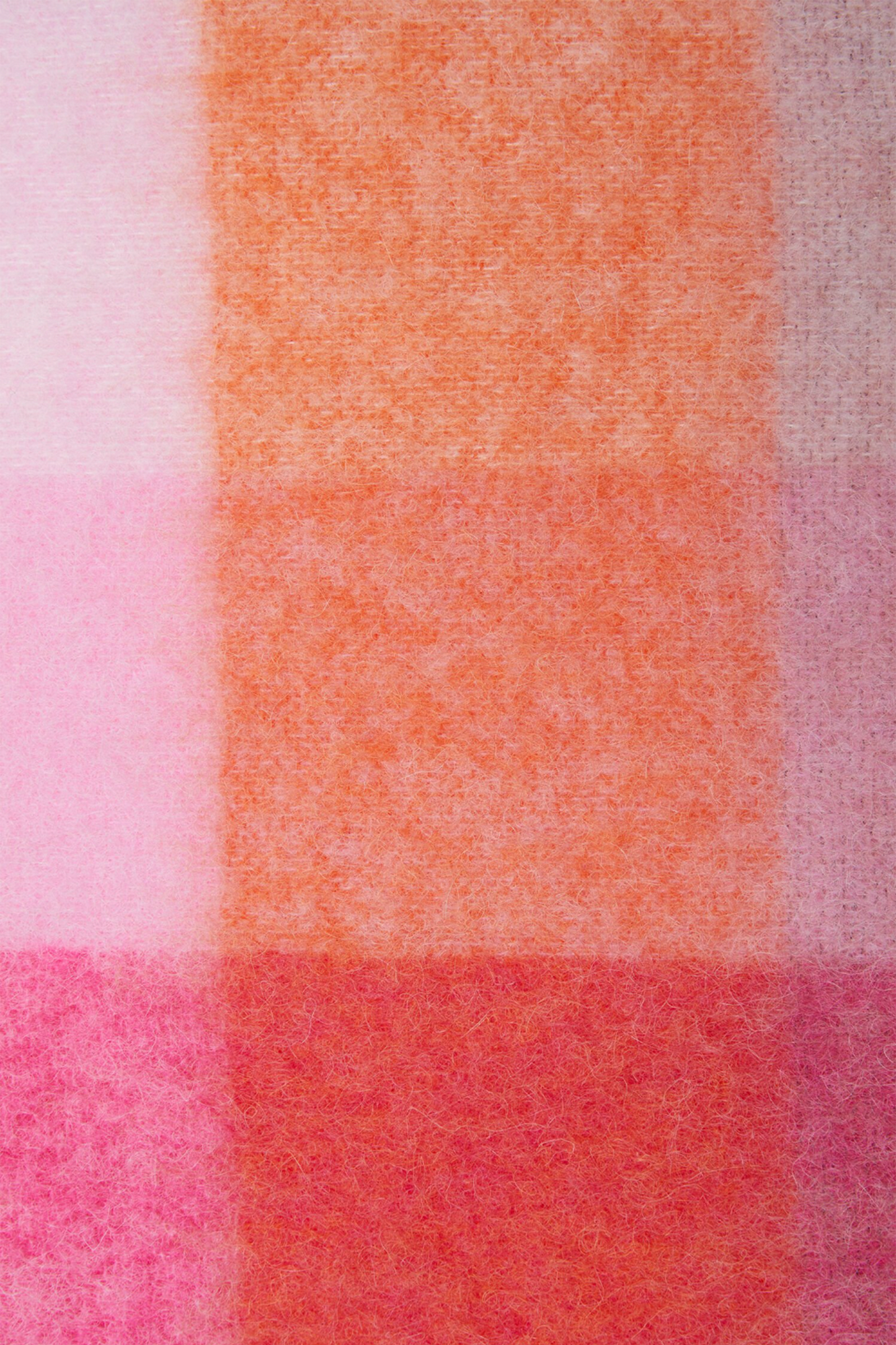 Mohair Checked Scarf Pink/Fuchsia/White