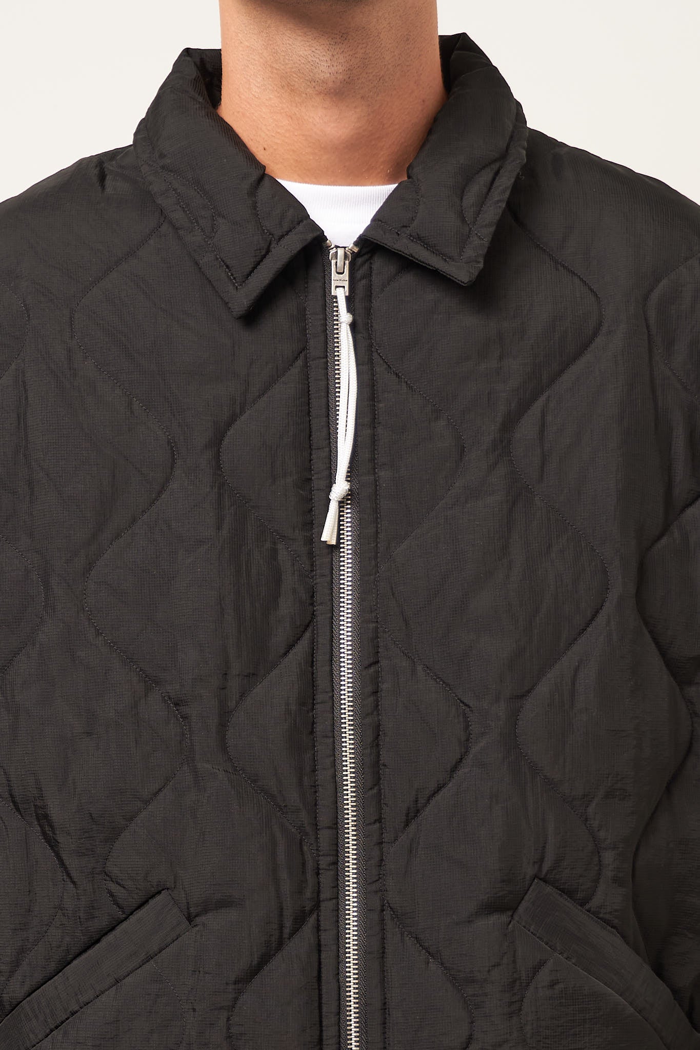 Padded quilted jacket Black