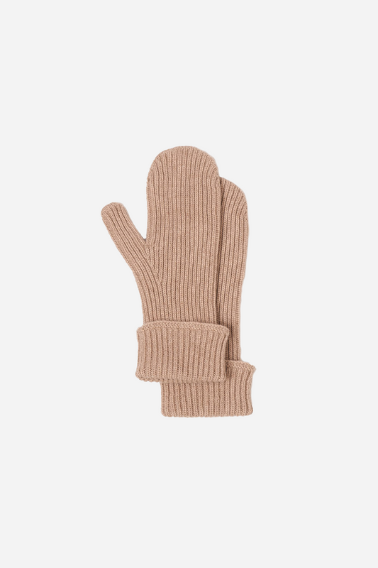 Emma Cashmere Mittens Beige