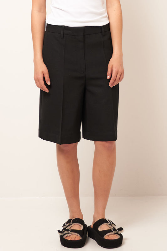 Straight Tailored Shorts Black