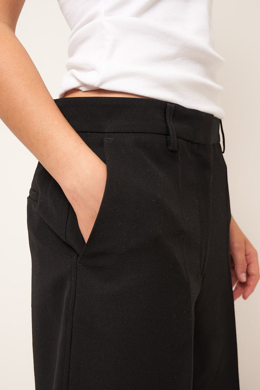 Straight Tailored Shorts Black