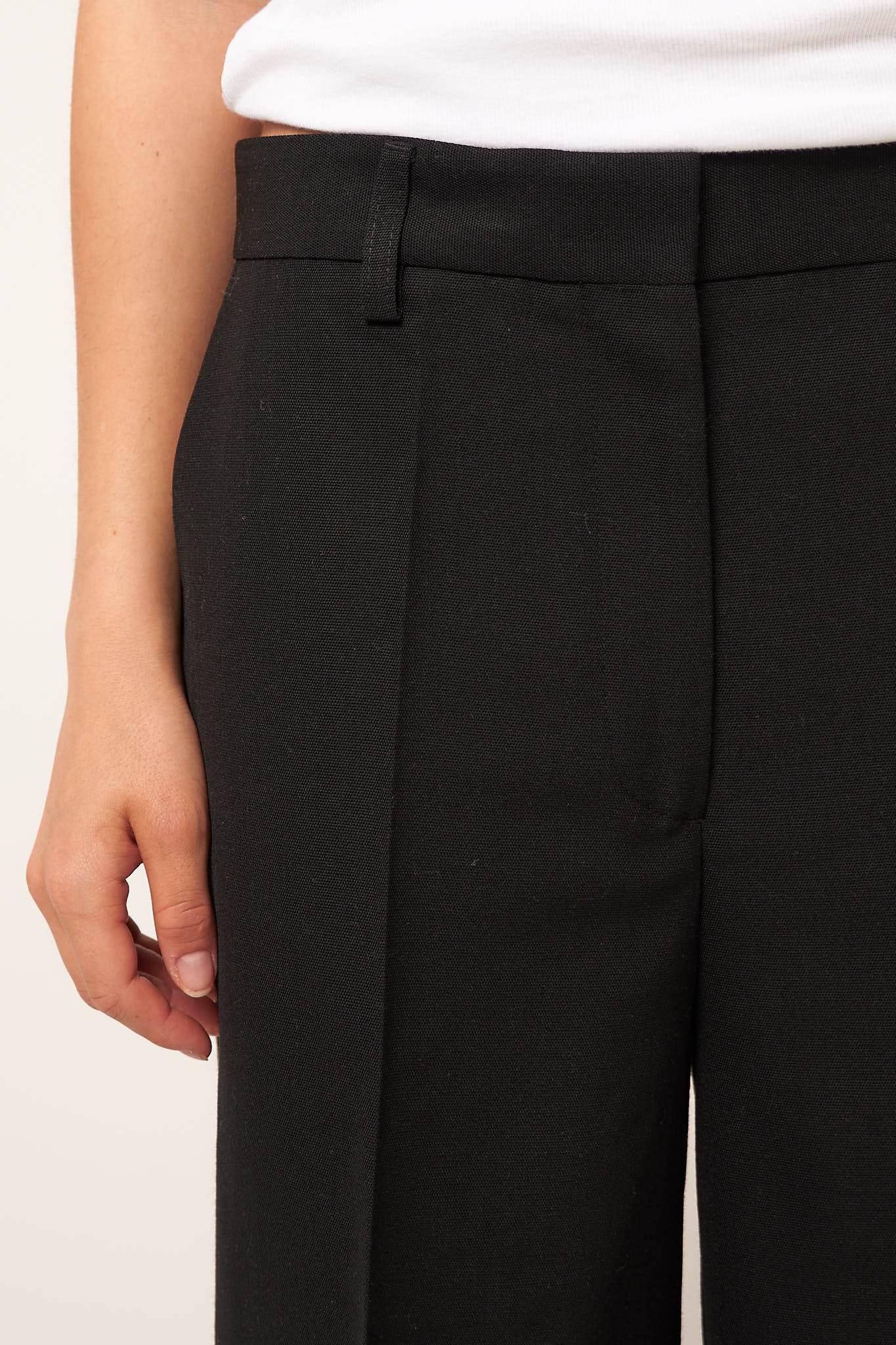 Straight Tailored Shorts Black