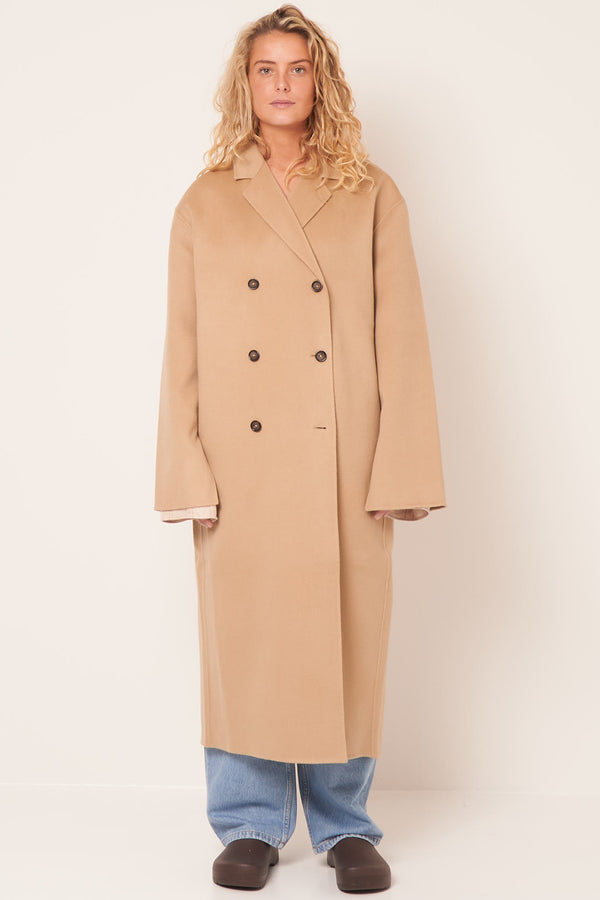 Signature Wool Lined Coat Biscuit