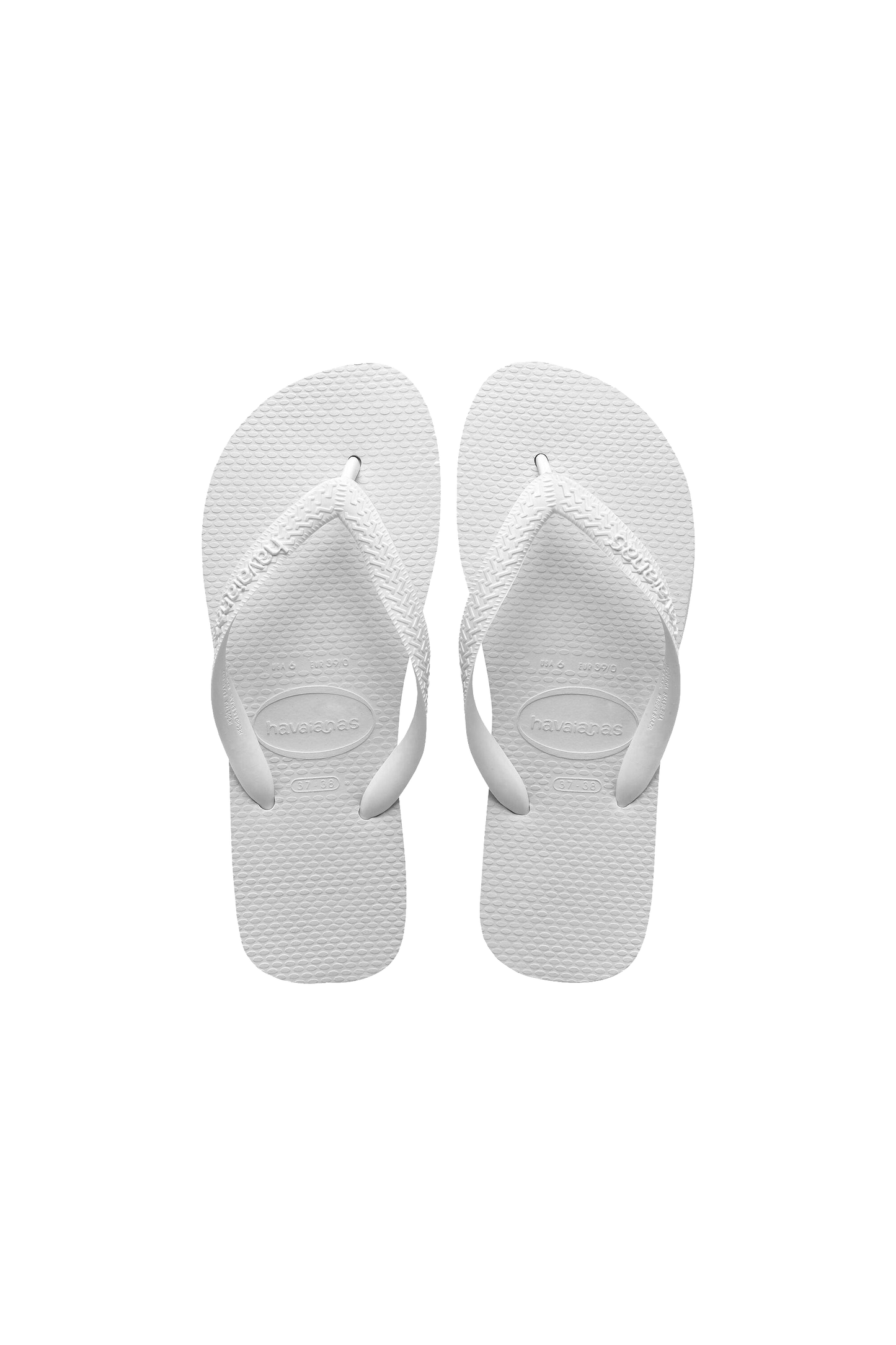 Top Flip Flops White