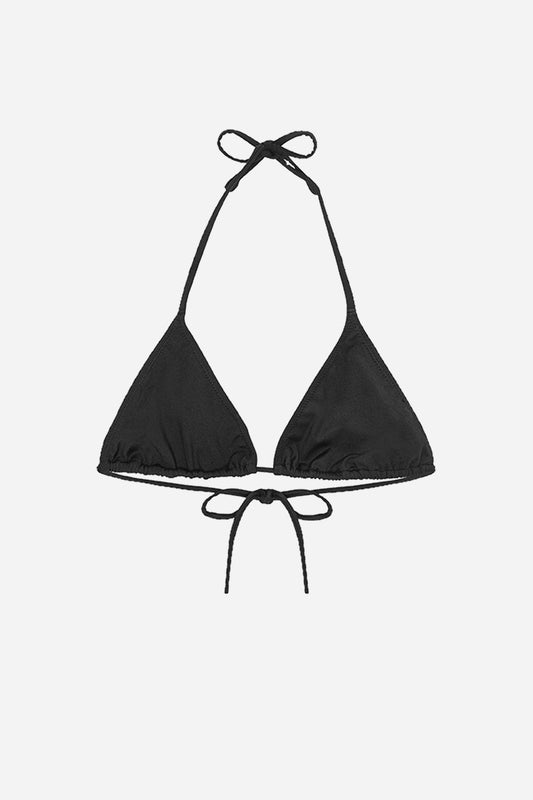 Triangle Bikini Top Black