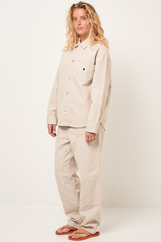 W' Ethel Shirt Jacket Natural Rinsed