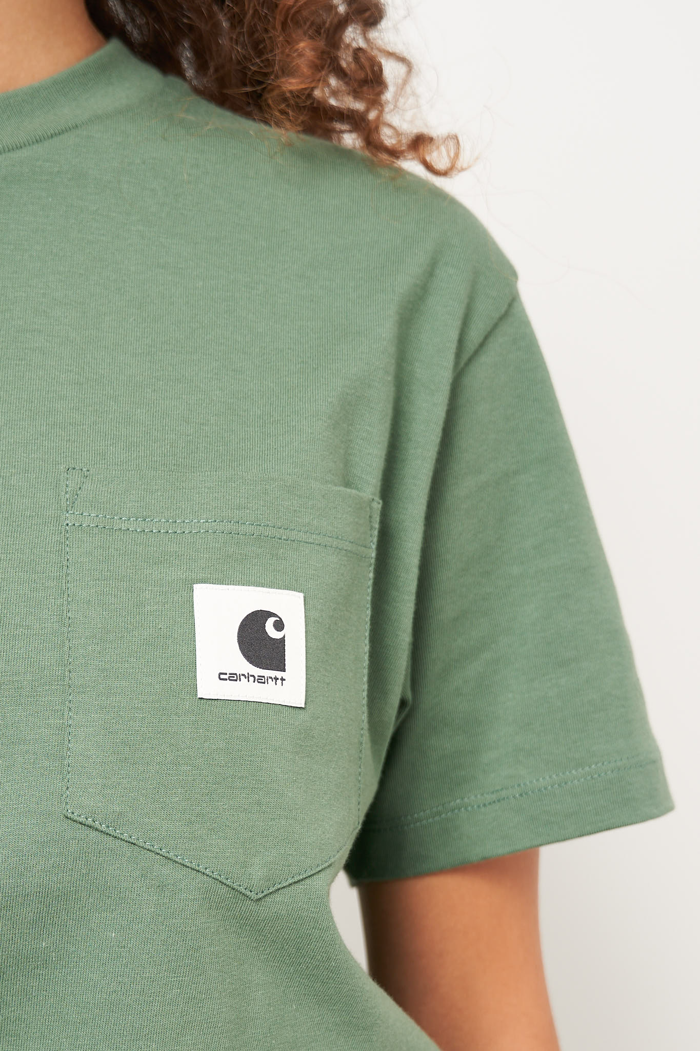 W' S/S Pocket T-Shirt Duck Green