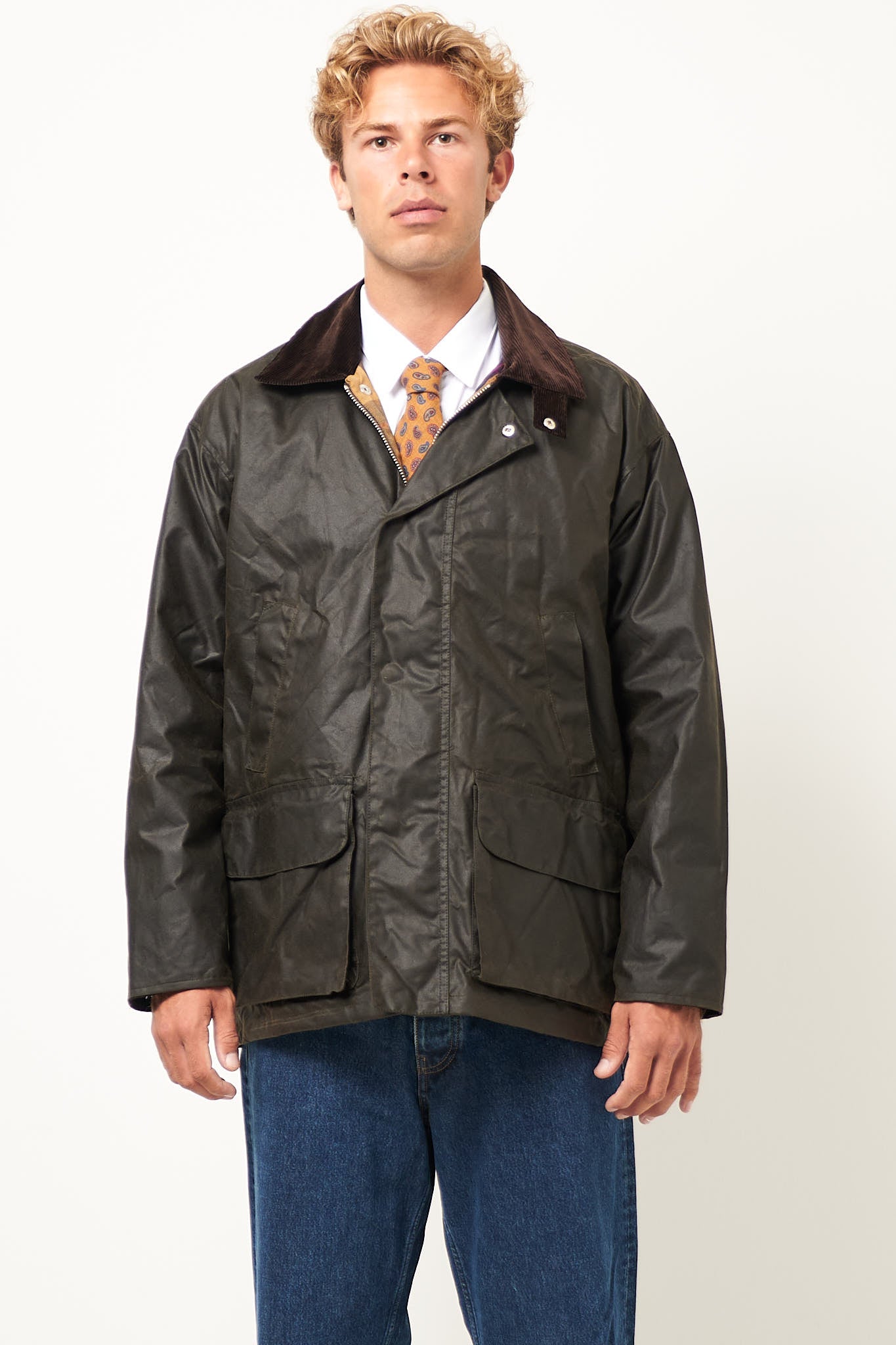 Waxed Leisure jacket Olive