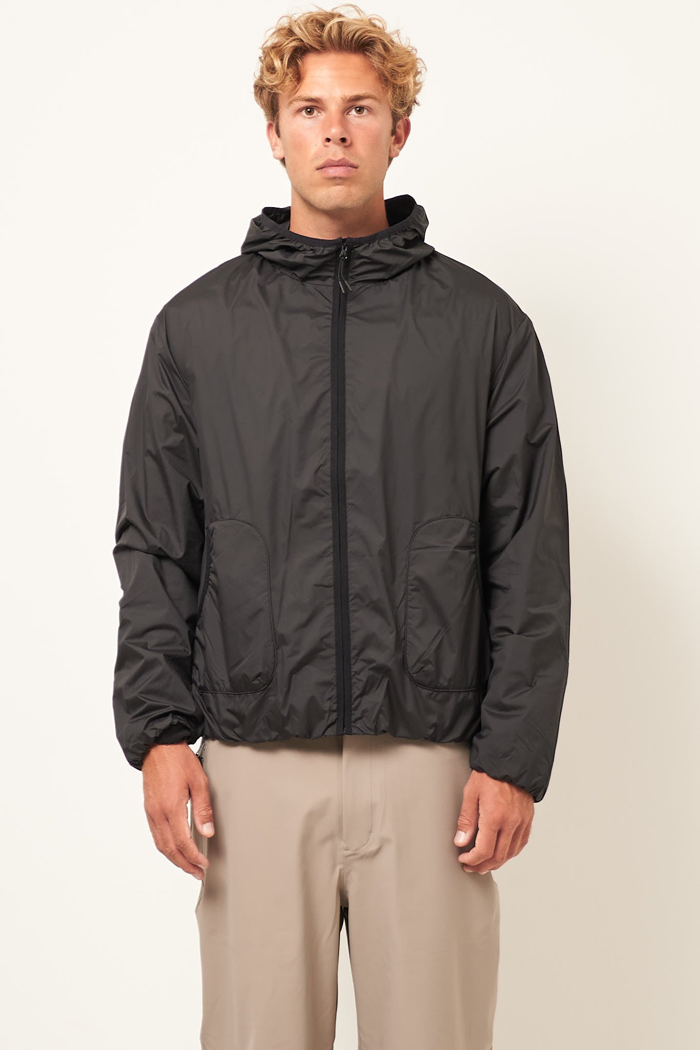 Windproof Hooded Jacket Black