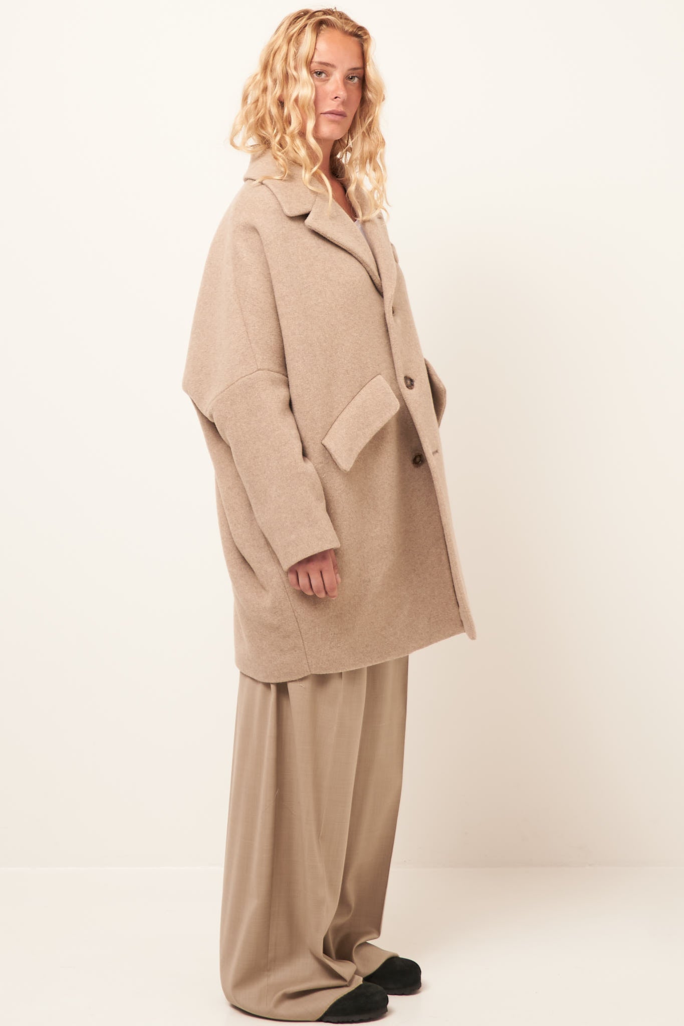 Wool Coat Beige