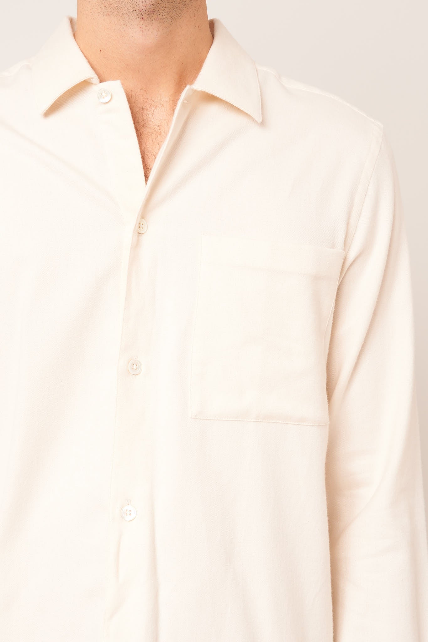 Raw Shirt Flanella Cream