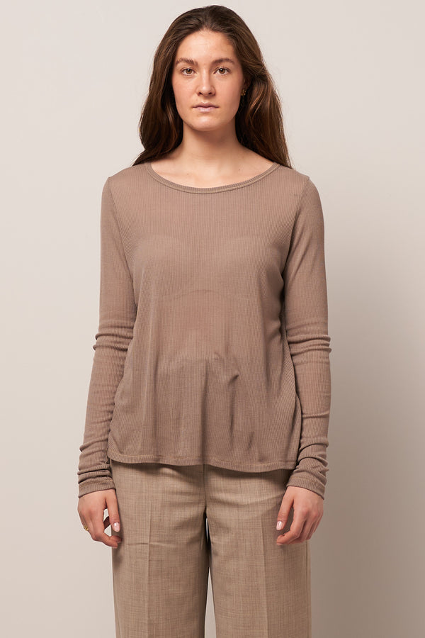 Wen L/S T-shirt Taupe