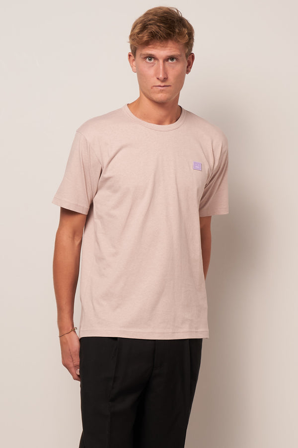 Crew Neck T-shirt Violet Pink Melange