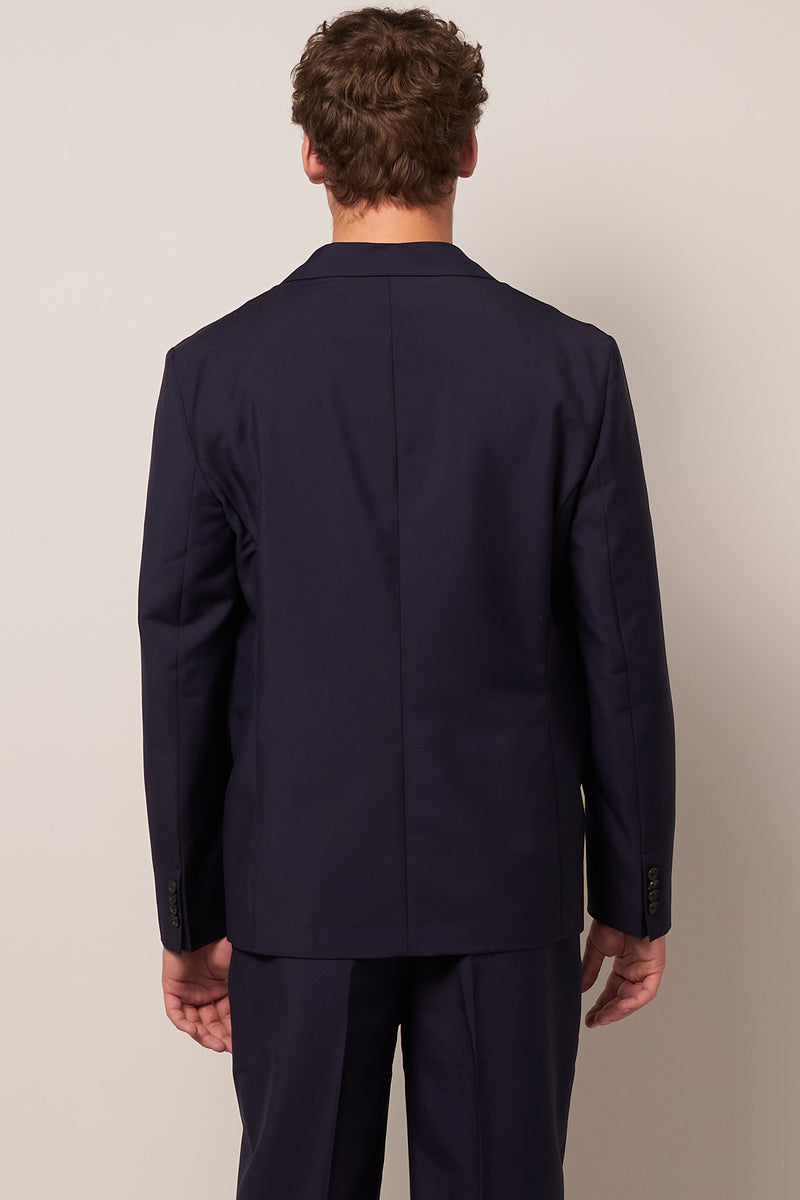 Single-Breasted Suit Jacket Dark Navy